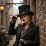 Deadwood Trading Riveting - Steampunk Wool Top Hat