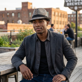Deadwood Trading Domino - Straw Fedora Hat
