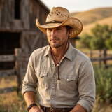 Deadwood Trading Hat Company Sonoma - Raffia Straw Cowboy Hat