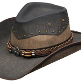 Deadwood Trading Copper Canyon - Faux Leather Cowboy Hat