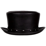 Deadwood Trading Brimstone - Faux Leather Deadman Steampunk Top Hat - Hatcountry