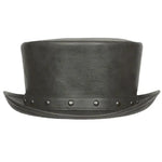 Deadwood Trading Brimstone - Faux Leather Deadman Steampunk Top Hat - Hatcountry