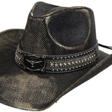 Deadwood Trading Midnight Sparkle - Toyo Straw Cowgirl Hat
